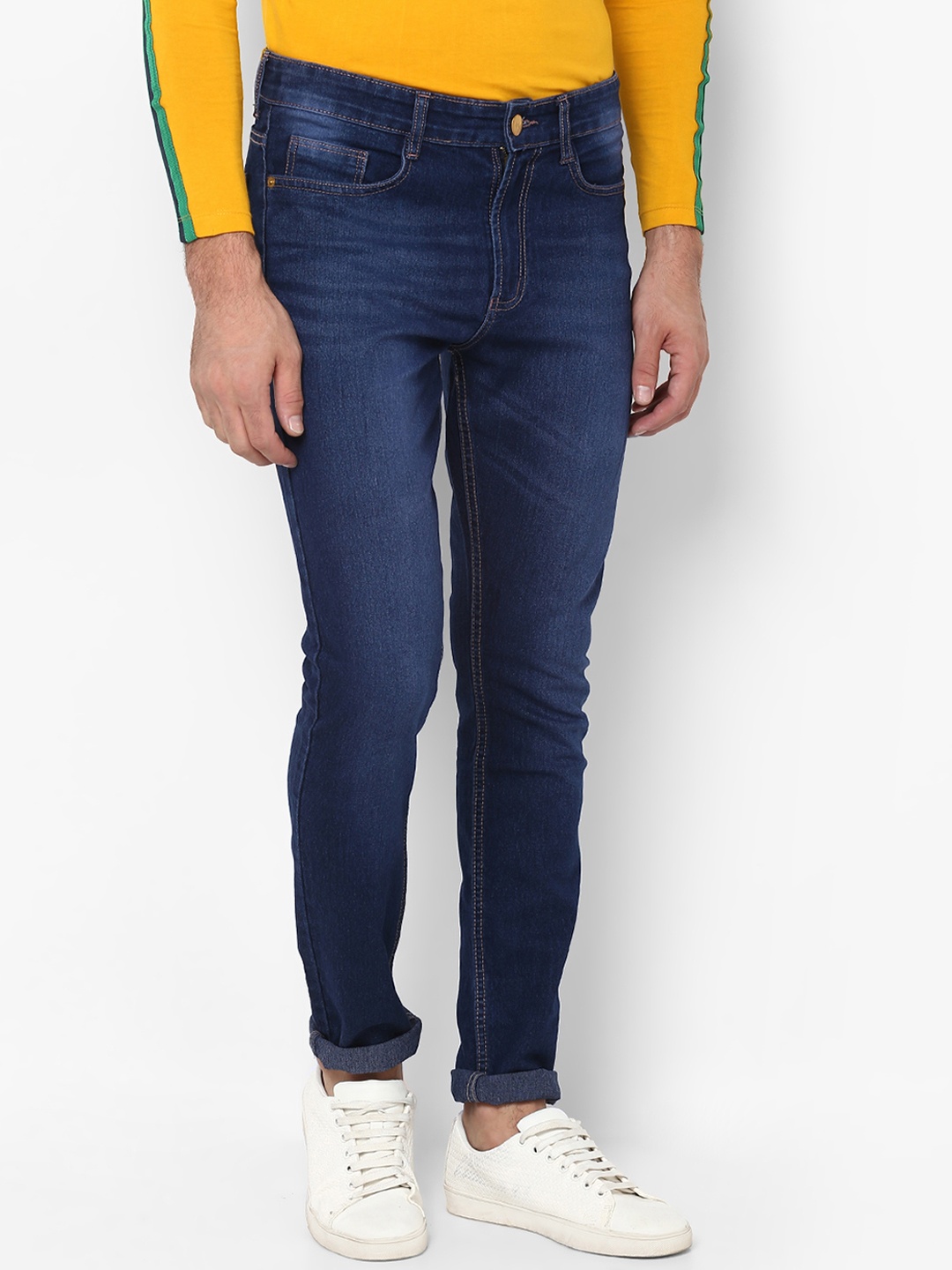 

Urbano Fashion Men Blue Slim Fit Mid-Rise Clean Look Stretchable Jeans