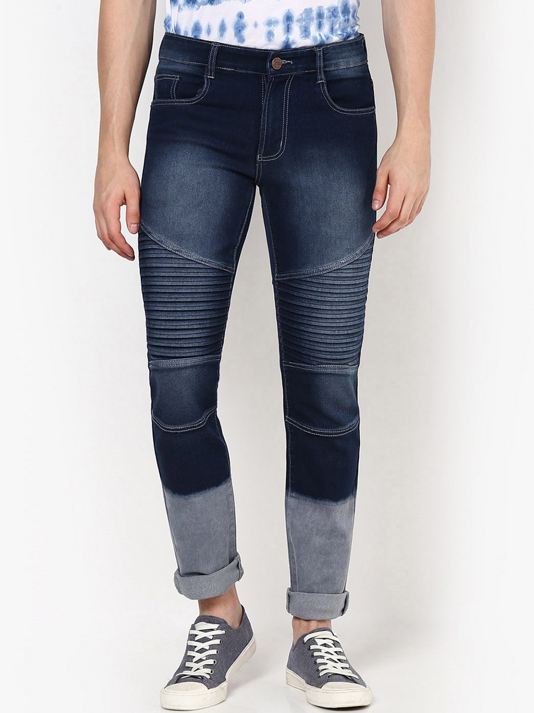 

Urbano Fashion Men Blue Slim Fit Mid-Rise Clean Look Stretchable Jeans