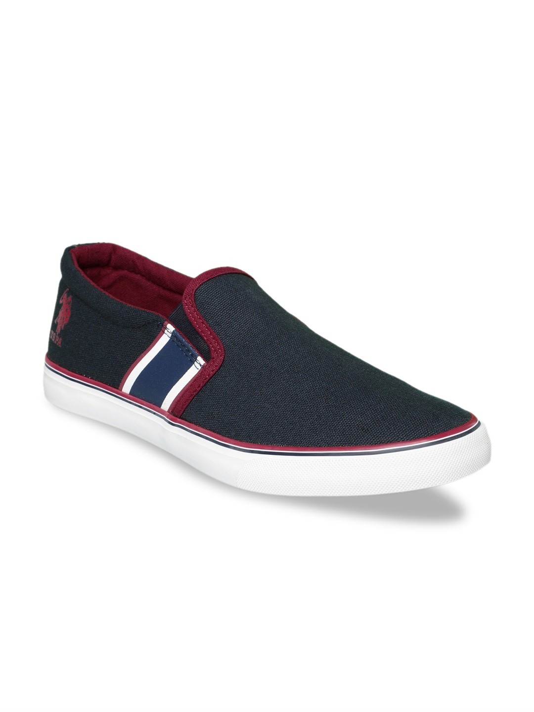 

U.S. Polo Assn. Men Navy Blue HOOPER Slip-On Sneakers