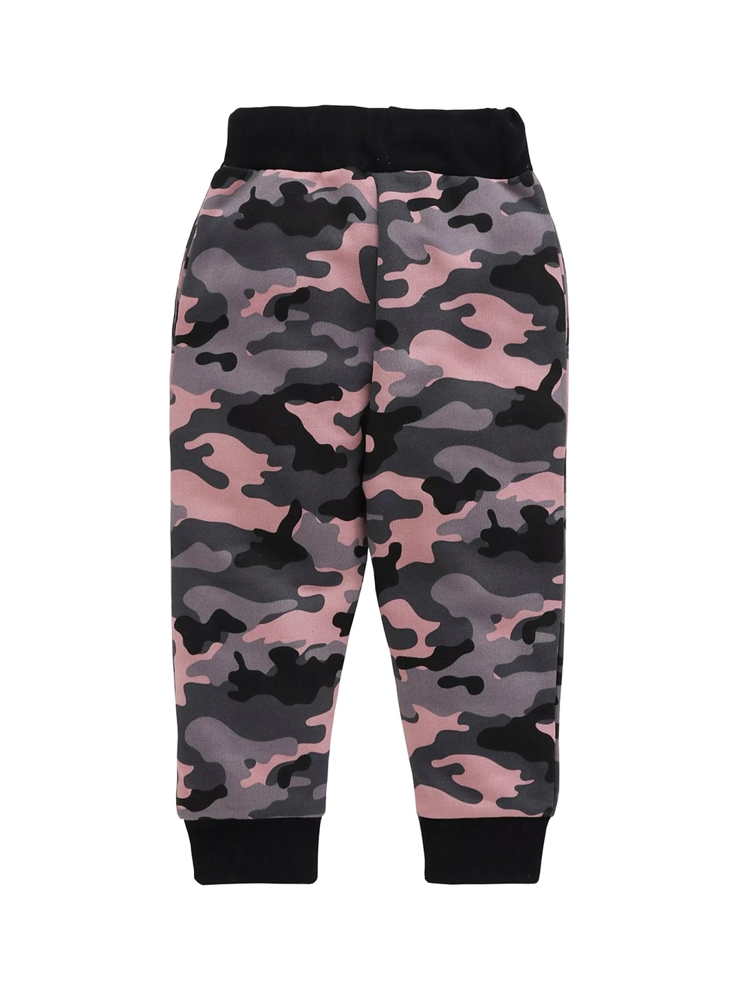 

KiddoPanti Boys Black & Pink Camouflage Print Joggers