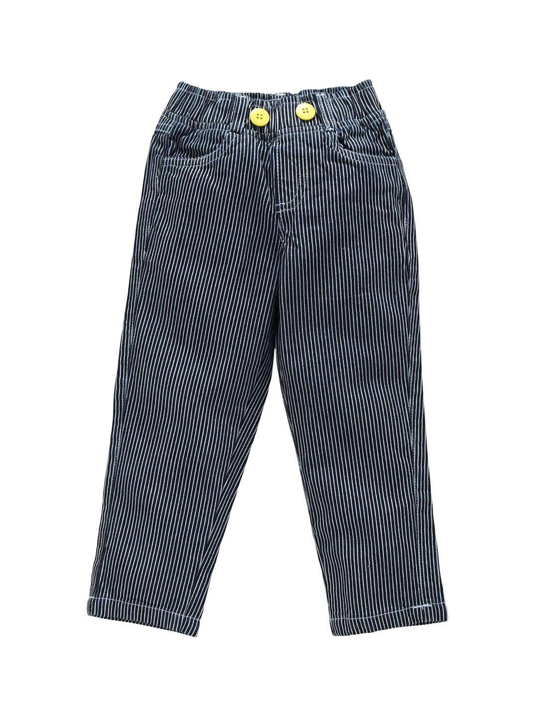 

KiddoPanti Kids-Girls Blue Striped Jeggings
