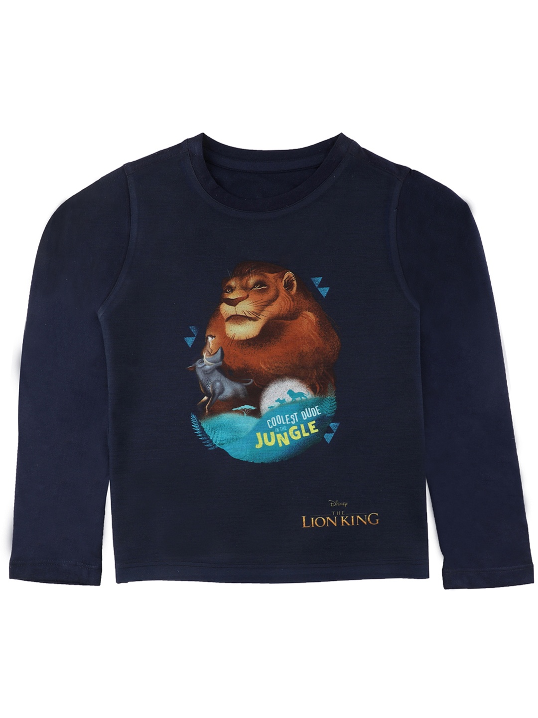 

Disney by Wear Your Mind Boys Navy Blue Printed Round Neck T-shirt