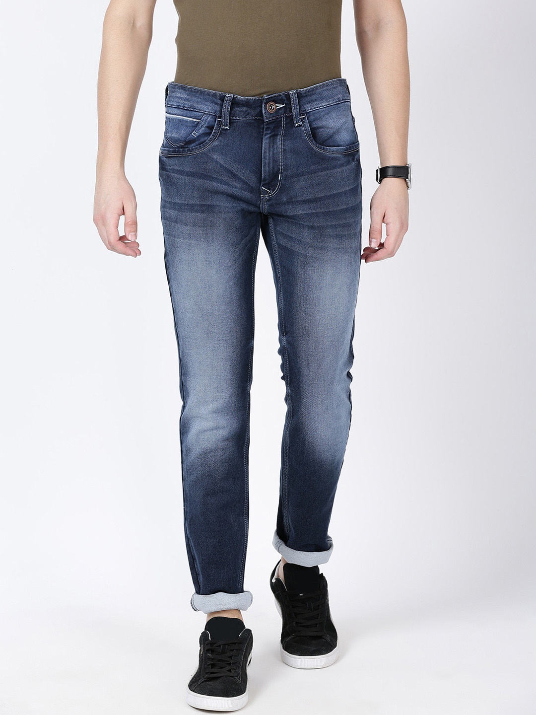 

Llak Jeans Men Blue Skinny Fit Mid-Rise Clean Look Stretchable Jeans