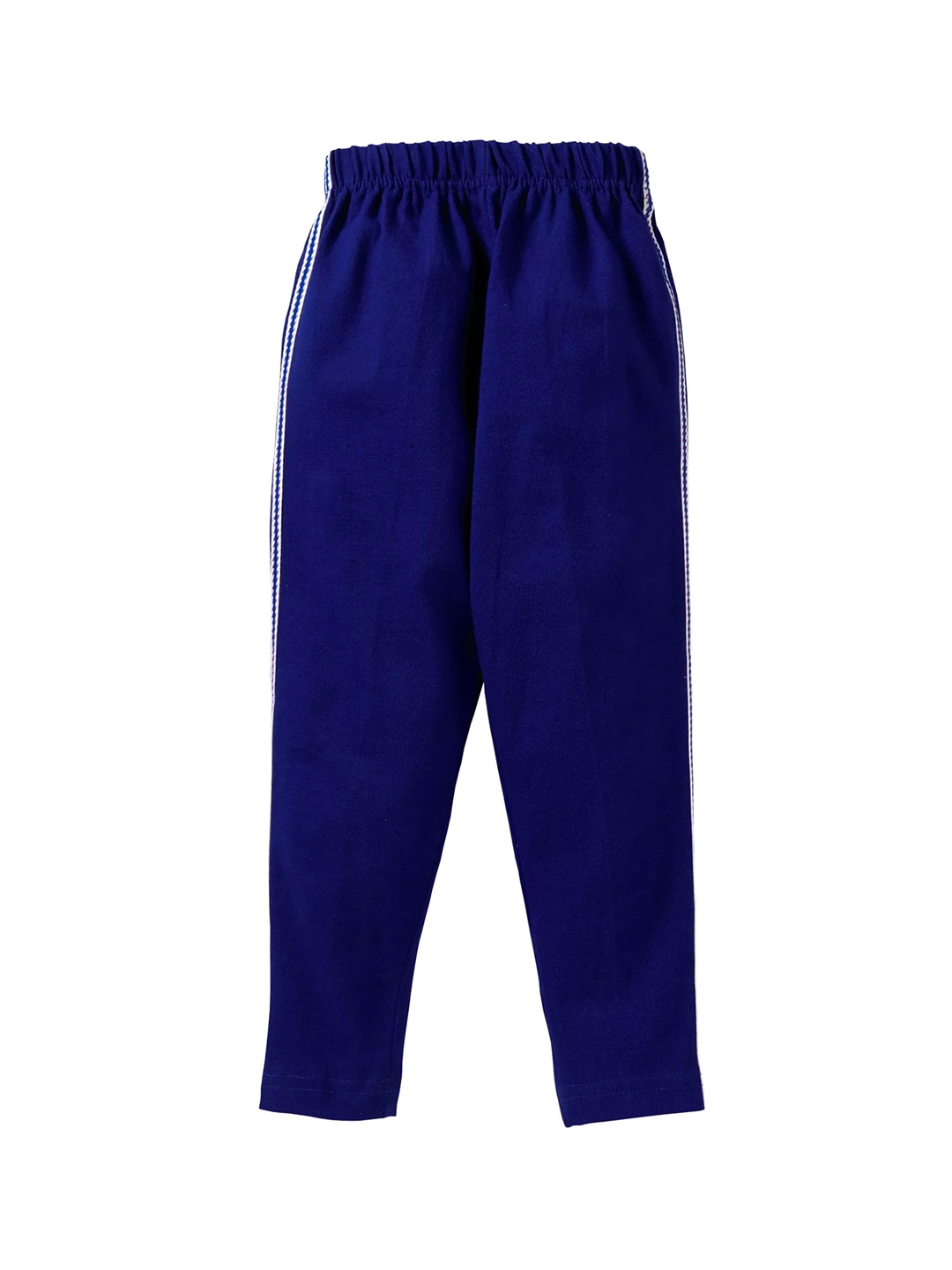 

KiddoPanti Girls Blue Solid Regular-Fit Ankle-Length Leggings
