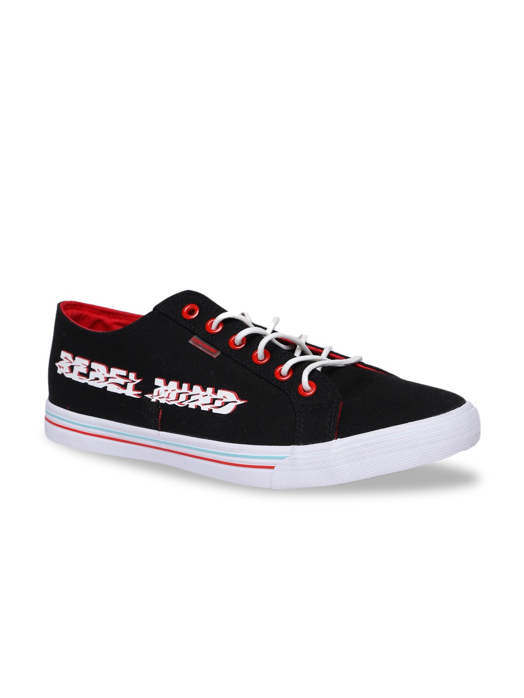 

Flying Machine Men Black Printed Sneakers