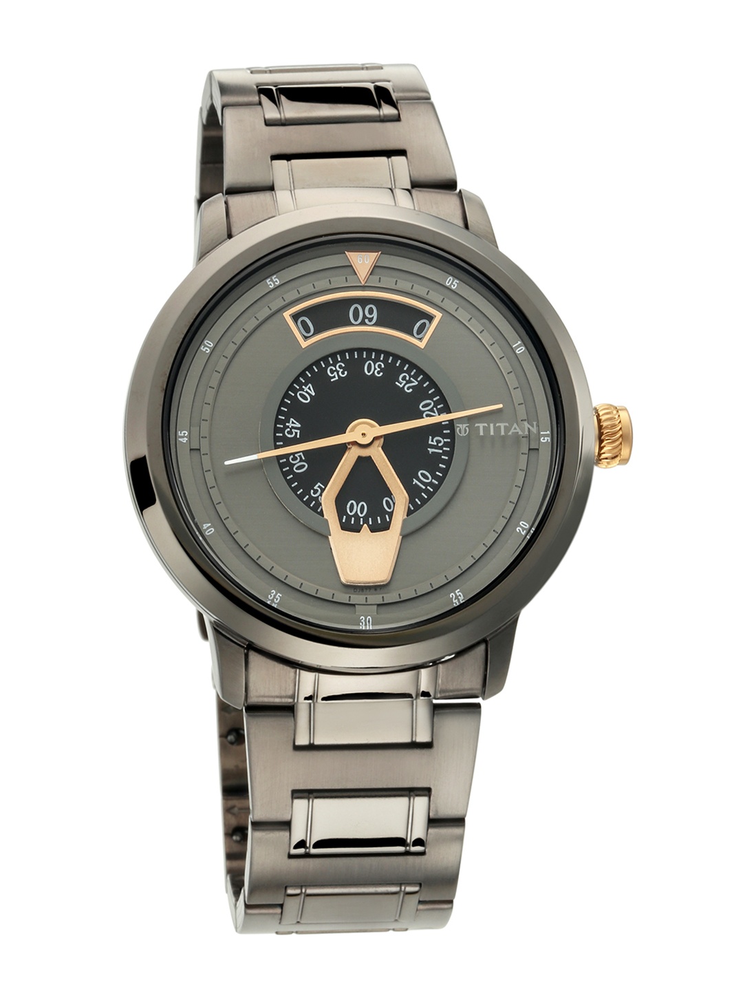 Titan Men Grey Analogue Watch 1828KM01