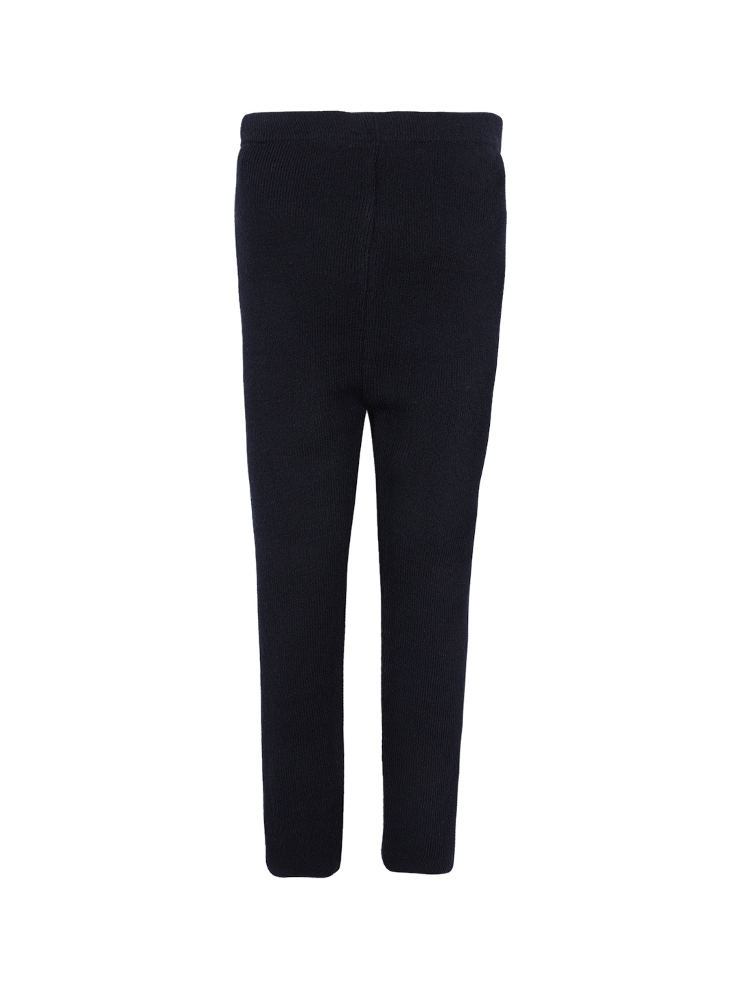 RVK Girls Black Solid Ankle-Length Woolen Leggings