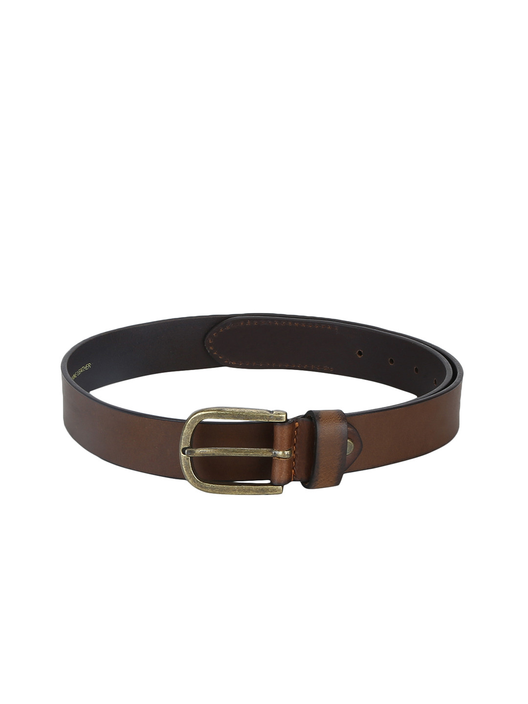 

Red Tape Men Brown Solid Leather Belt