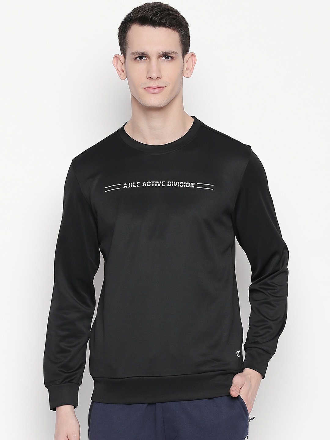 

Ajile by Pantaloons Men Black Printed Sweatshirt