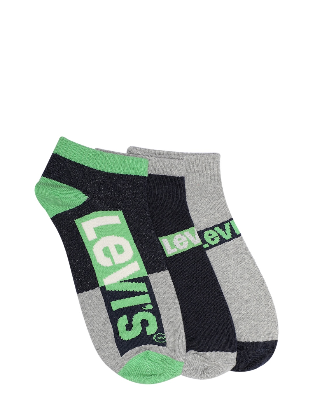 

Levis Men Pack of 3 Assorted Ankle-Length Patterned Socks