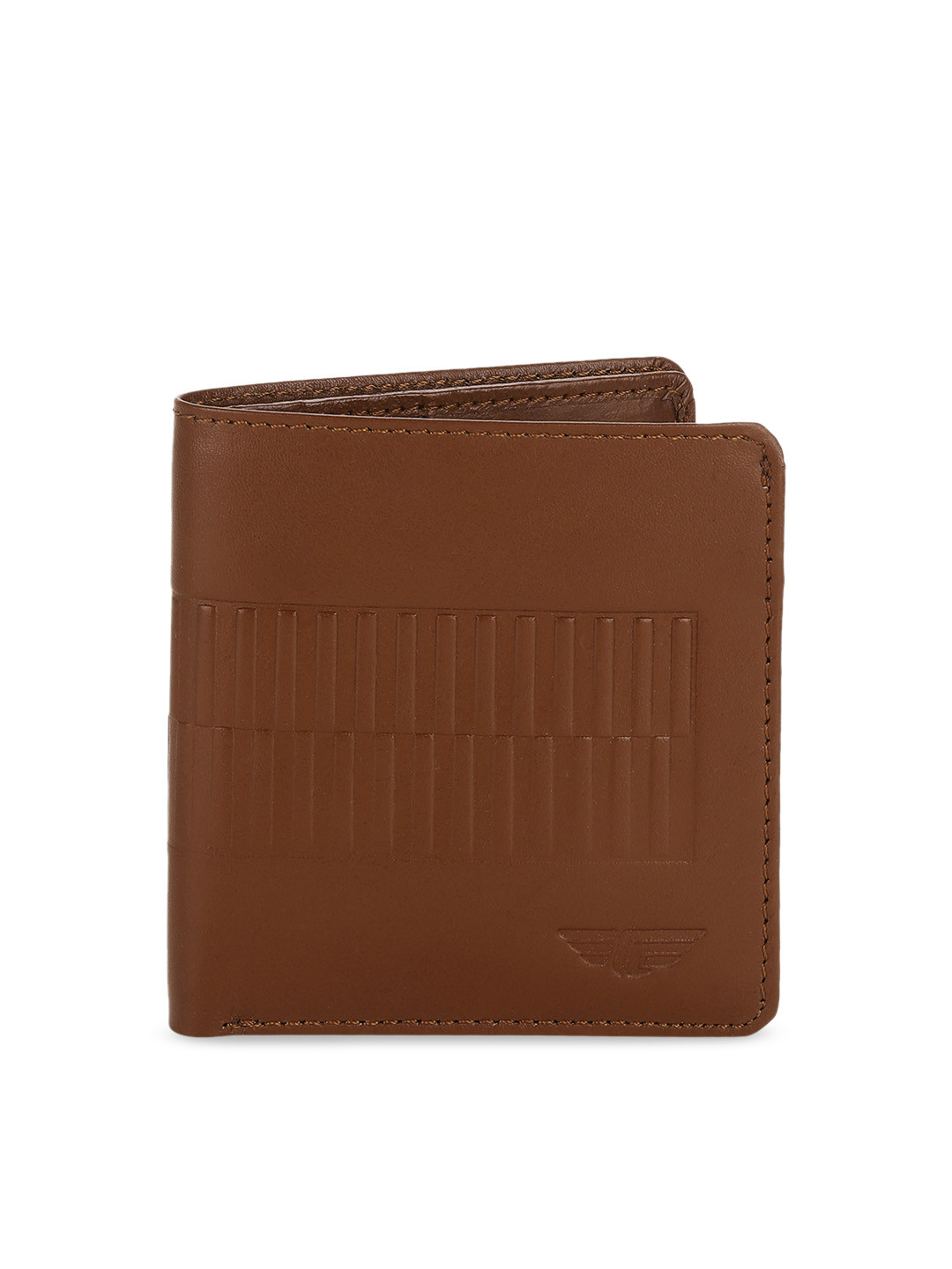 

Red Tape Men Tan Self Design Two Fold Wallet