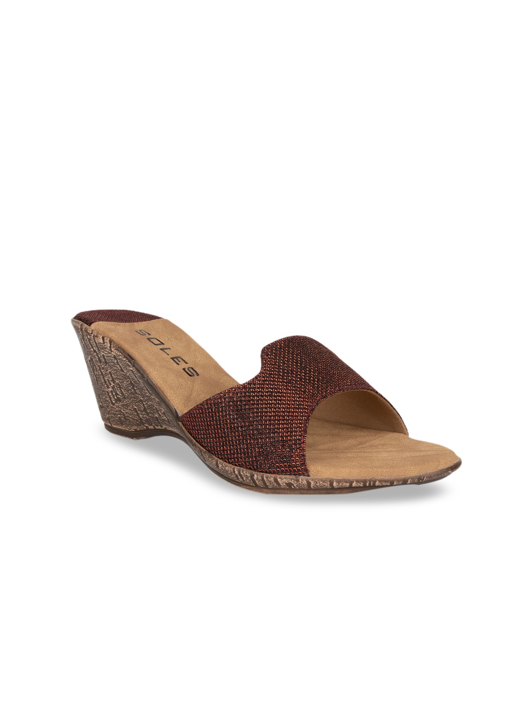 

SOLES Women Maroon Solid Heels