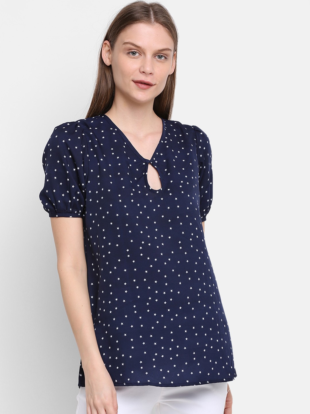 

Rute Women Blue Printed Top