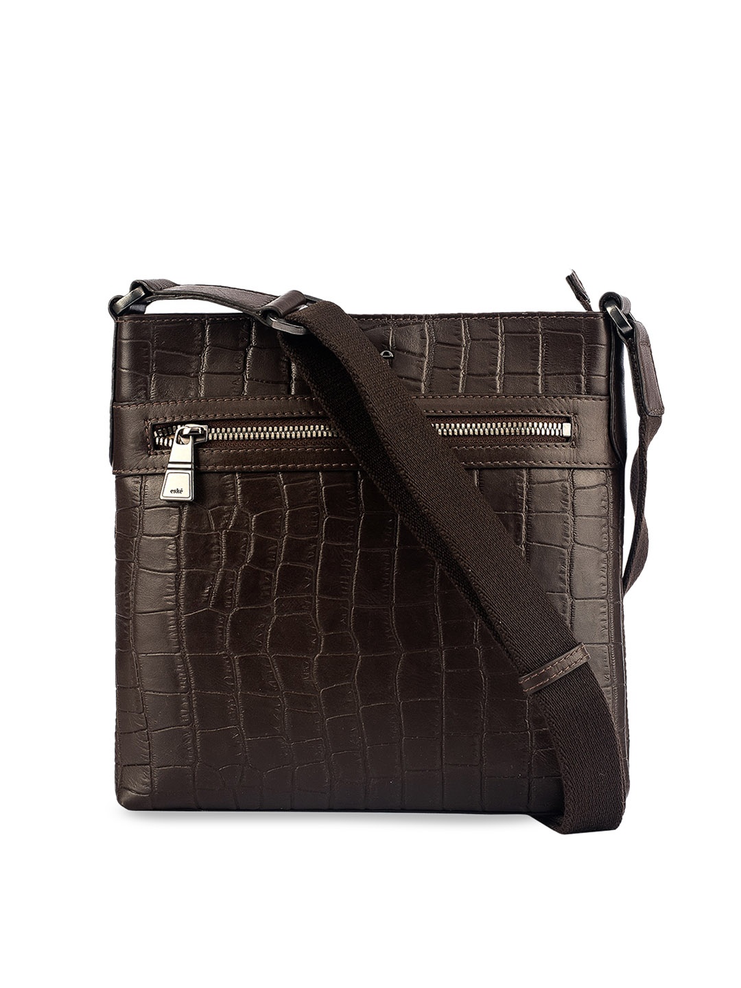 

Eske Men Brown Solid Messenger Bag