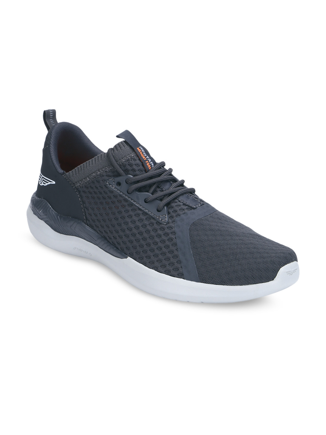 

Red Tape Men Grey Textile Walking Shoes
