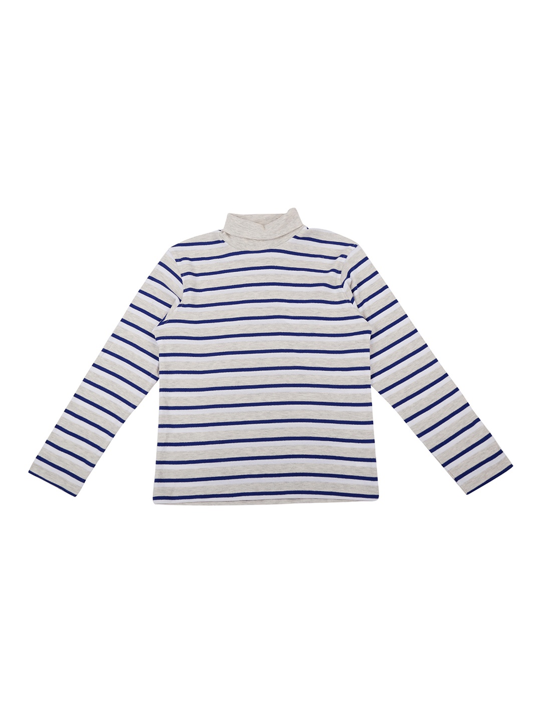 

Pantaloons Junior Boys Grey & Blue Striped Sweatshirt