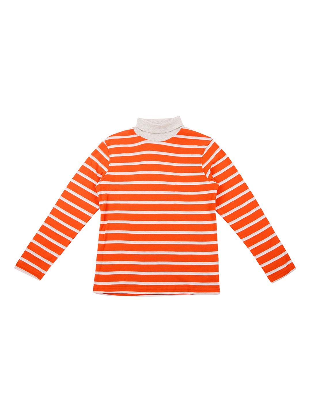 

Pantaloons Junior Boys Coral Orange & Pink Striped Sweatshirt