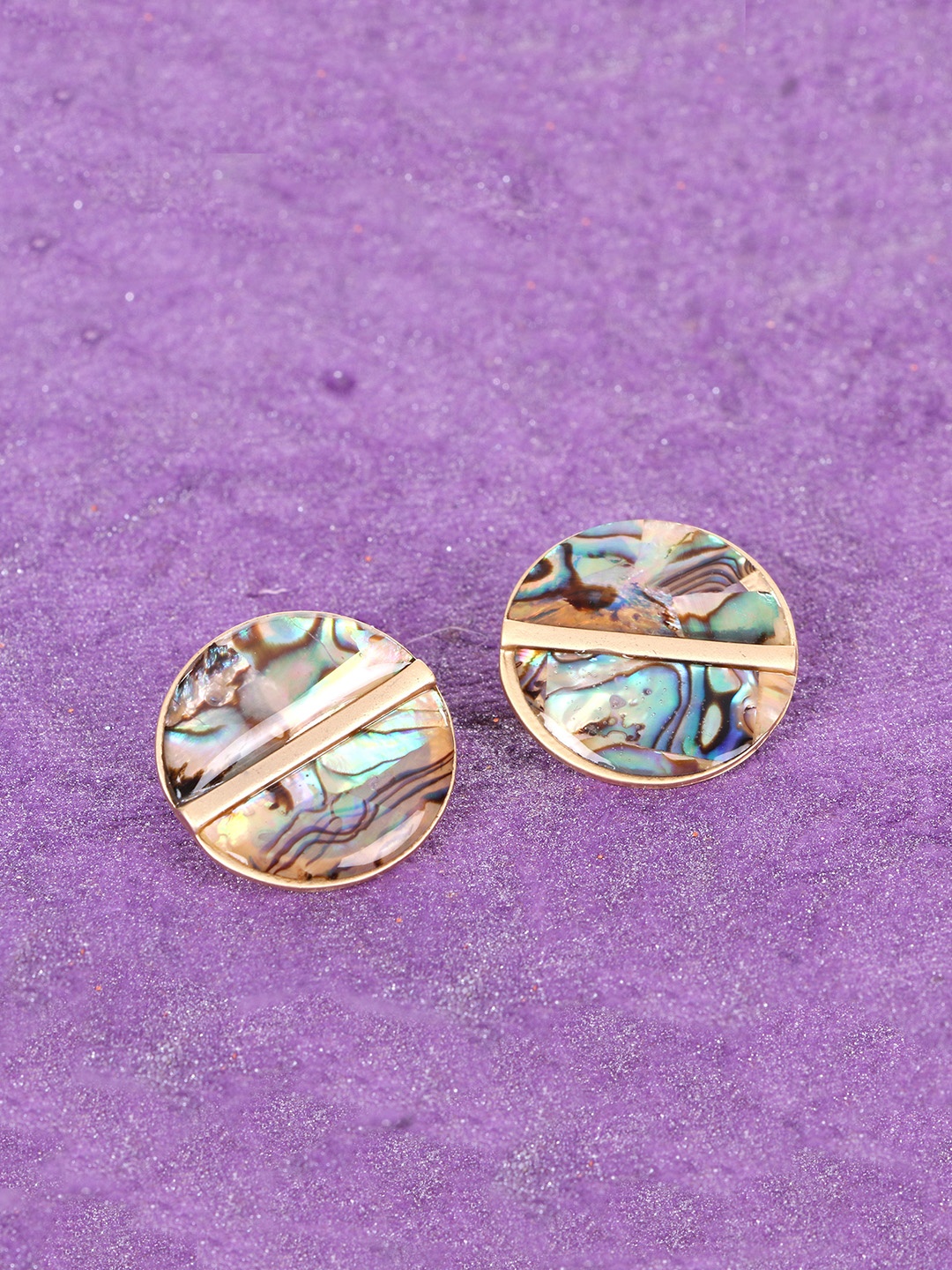 

E2O Gold-Plated Circular Studs