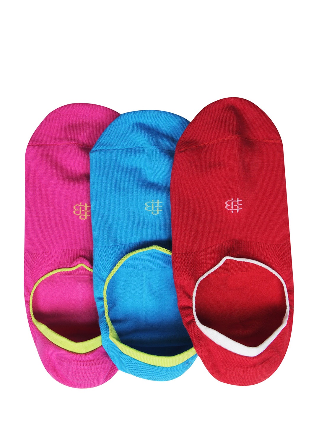 

Bonjour Men Pack of 3 Assorted Solid Shoe Liners