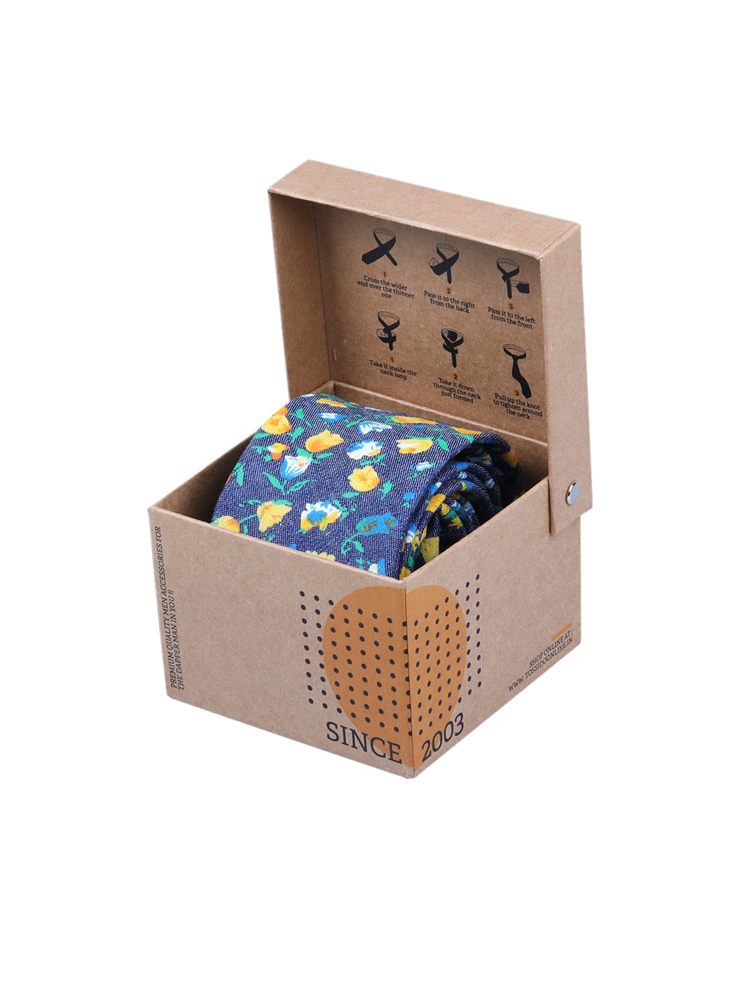

Tossido Men Blue Printed Broad Tie