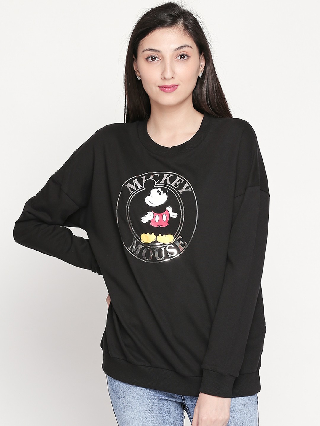 

Honey by Pantaloons Women Black Printed Sweatshirt