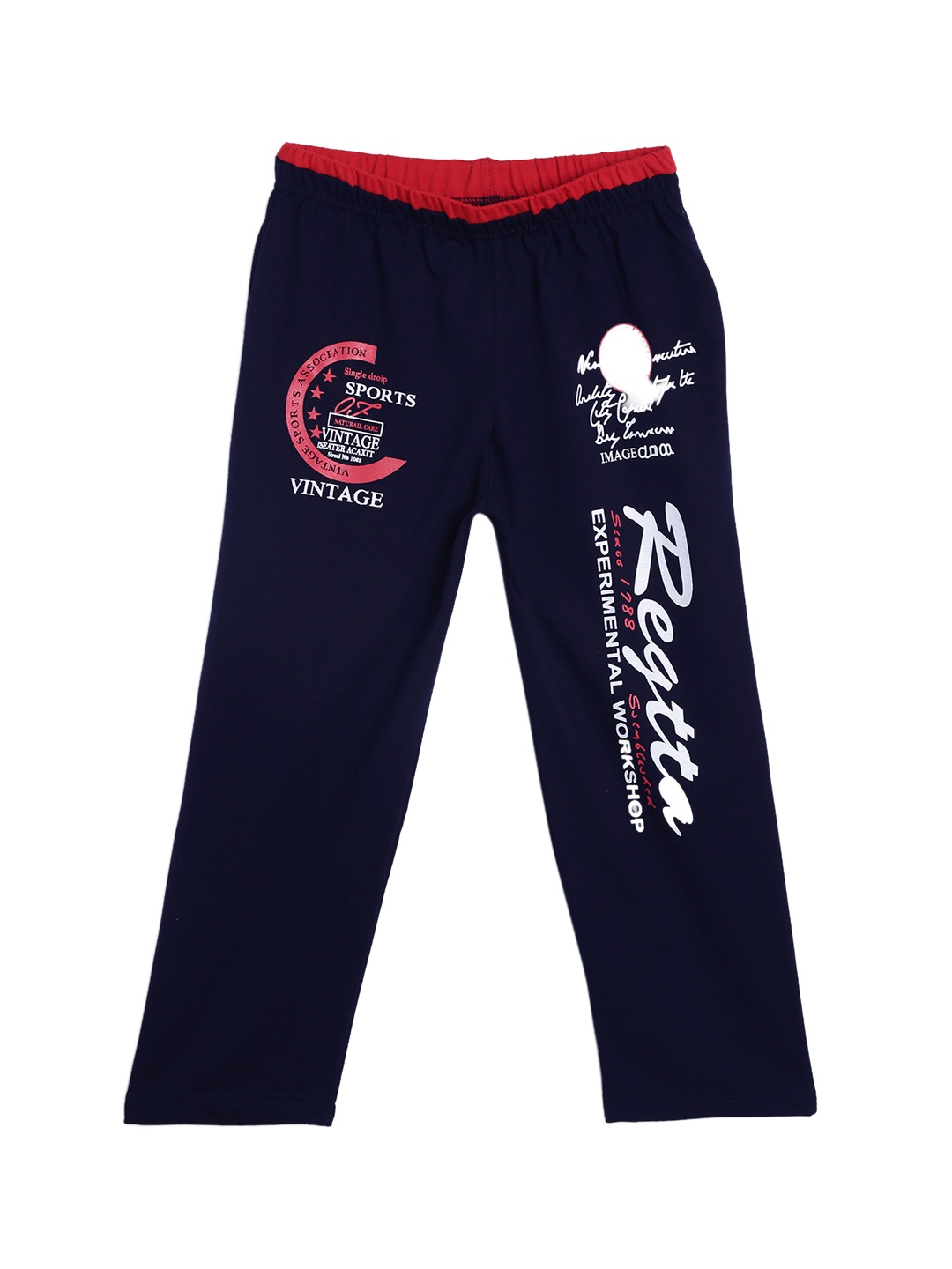 

SWEET ANGEL Girls Navy Blue Solid Track Pants