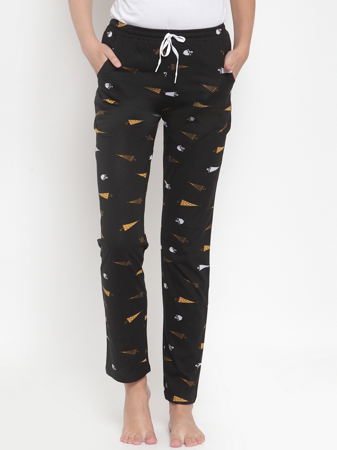 

Claura Women Black Printed Lounge Pants