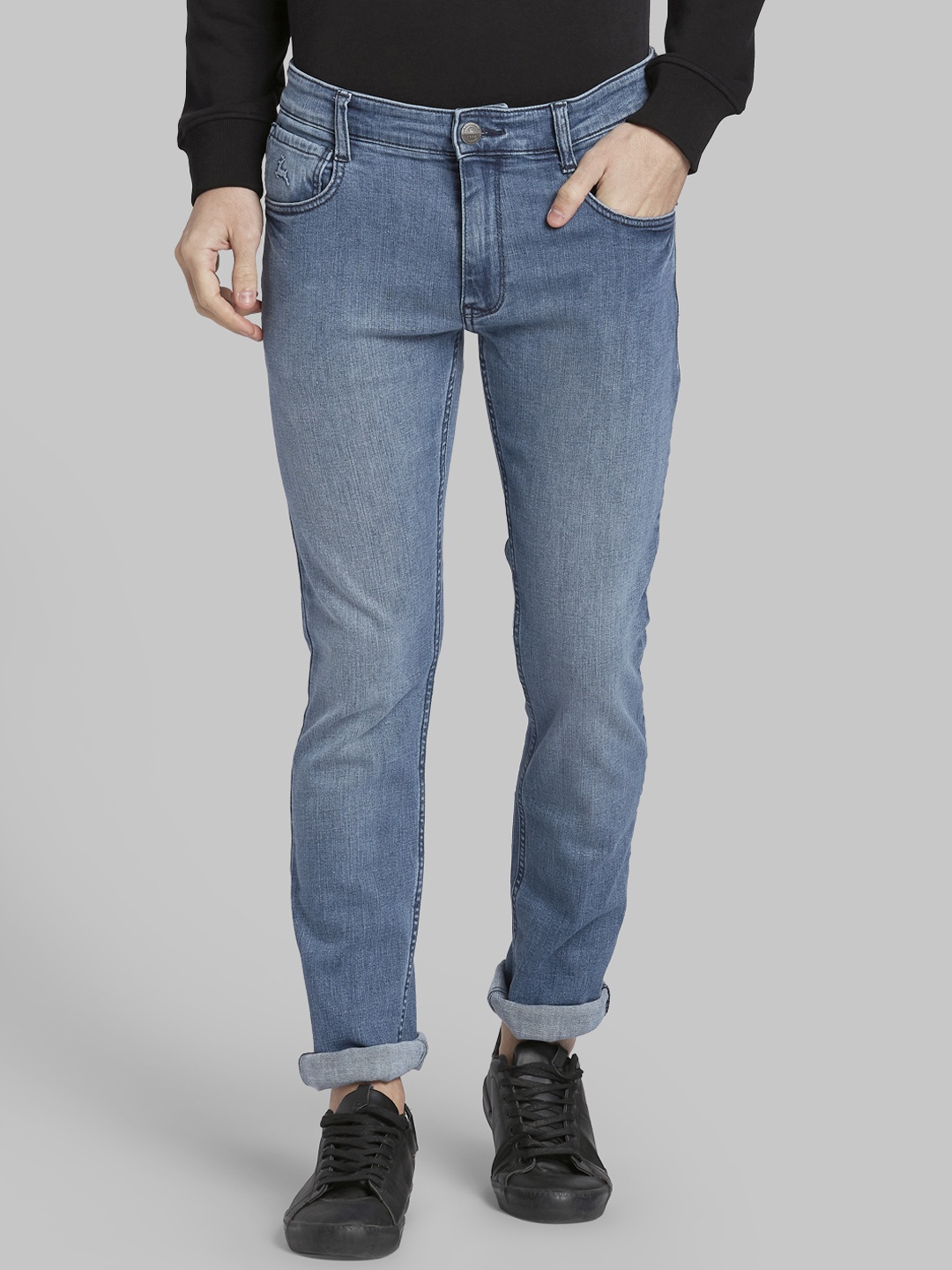 

Parx Men Blue Slim Fit Mid-Rise Clean Look Jeans