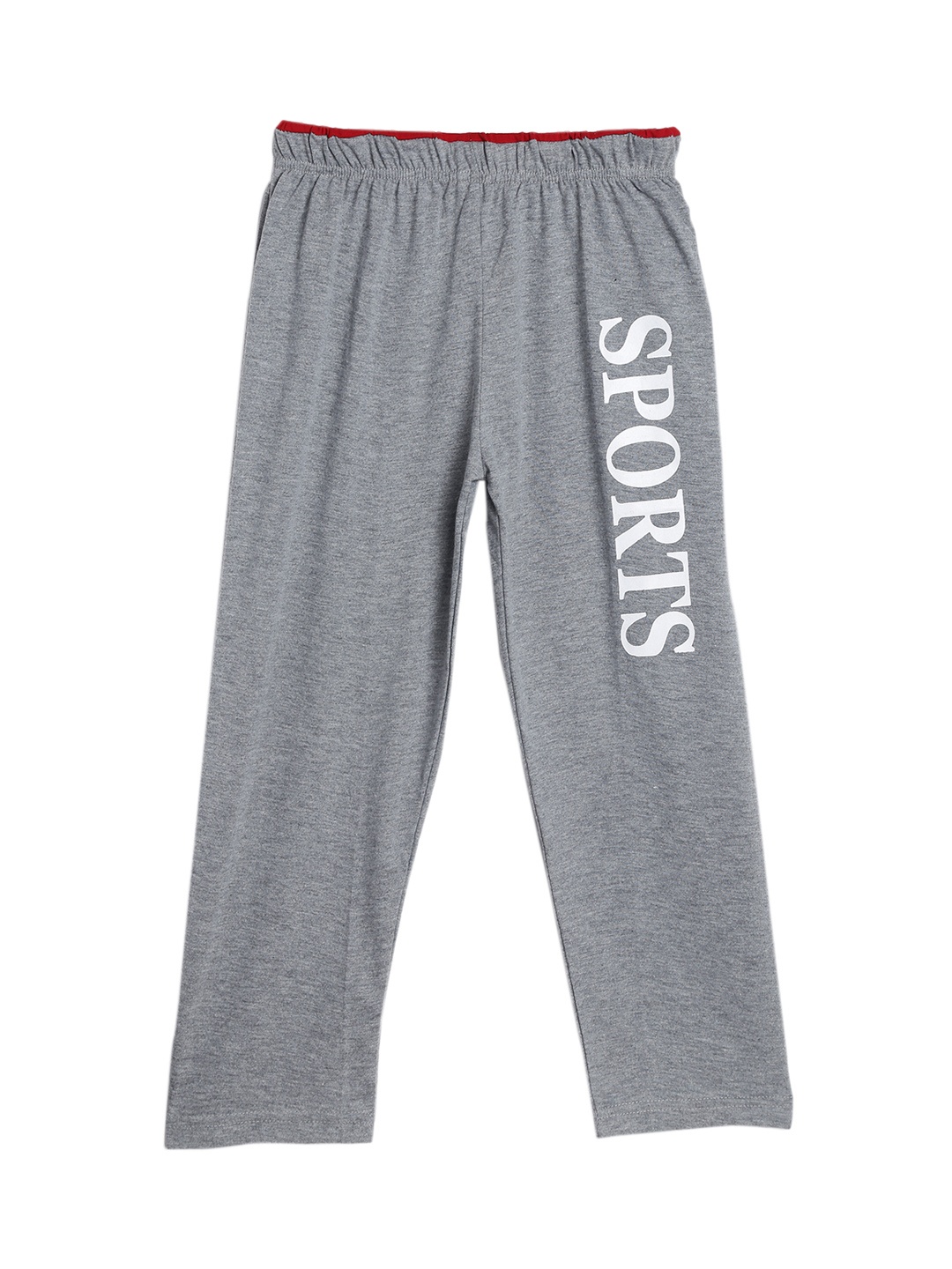 

SWEET ANGEL Boys Grey Melange Straight Fit Solid Track Pants