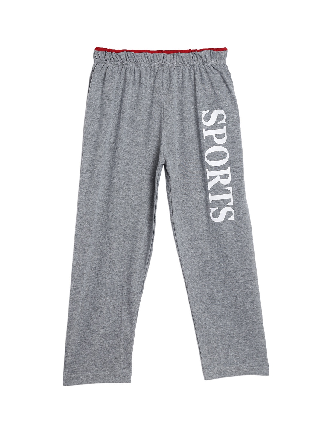 

SWEET ANGEL Girls Grey Melange Straight Fit Solid Track Pants