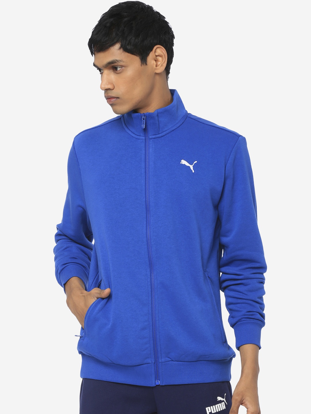 

Puma Men Blue Solid Track Jacket