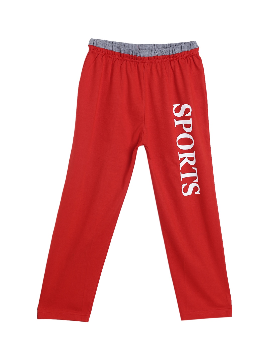 

SWEET ANGEL Girls Red Straight Fit Solid Track Pants