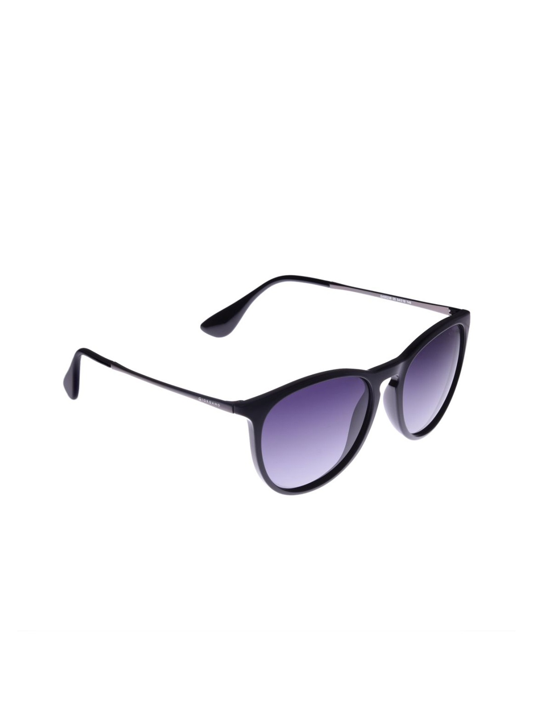 GIORDANO Unisex Oval Sunglasses, Black