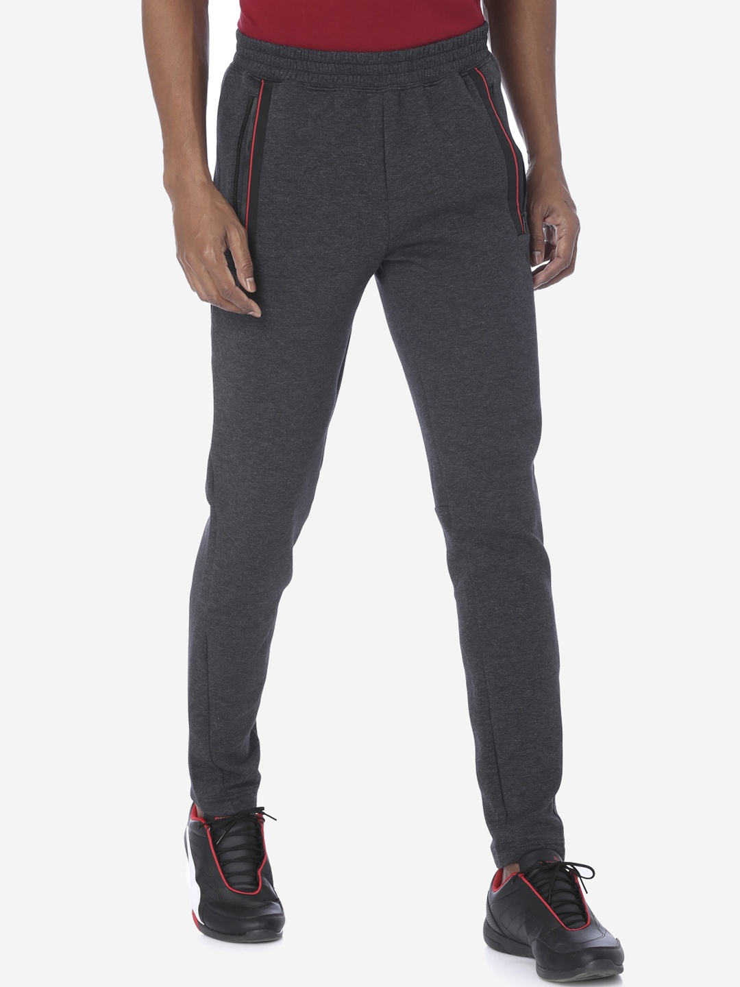 

PUMA Motorsport Men Grey Solid Slim-Fit Ferrari Motorsport Track Pants