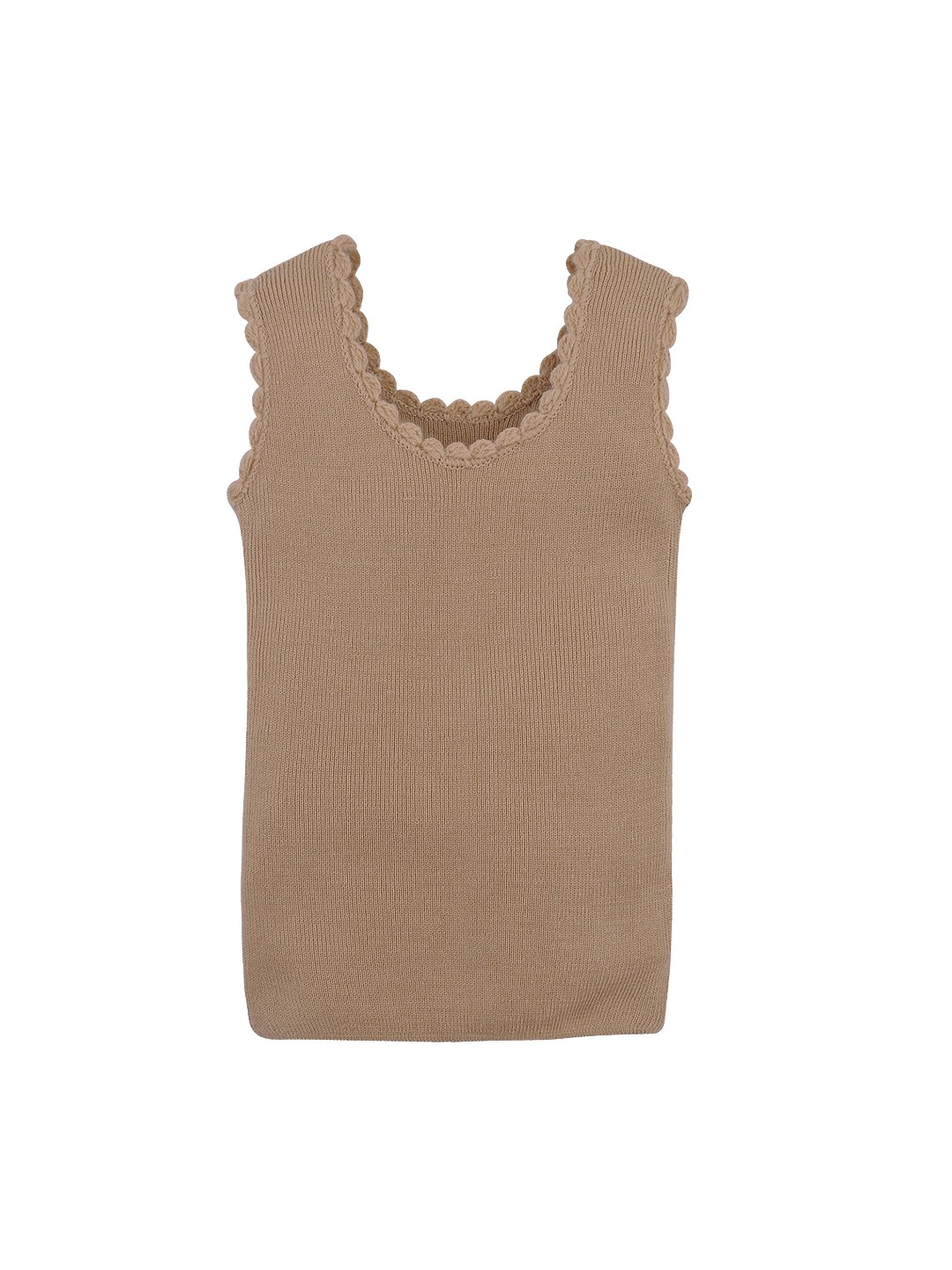 

RVK Kids Beige Solid Sweater Vest