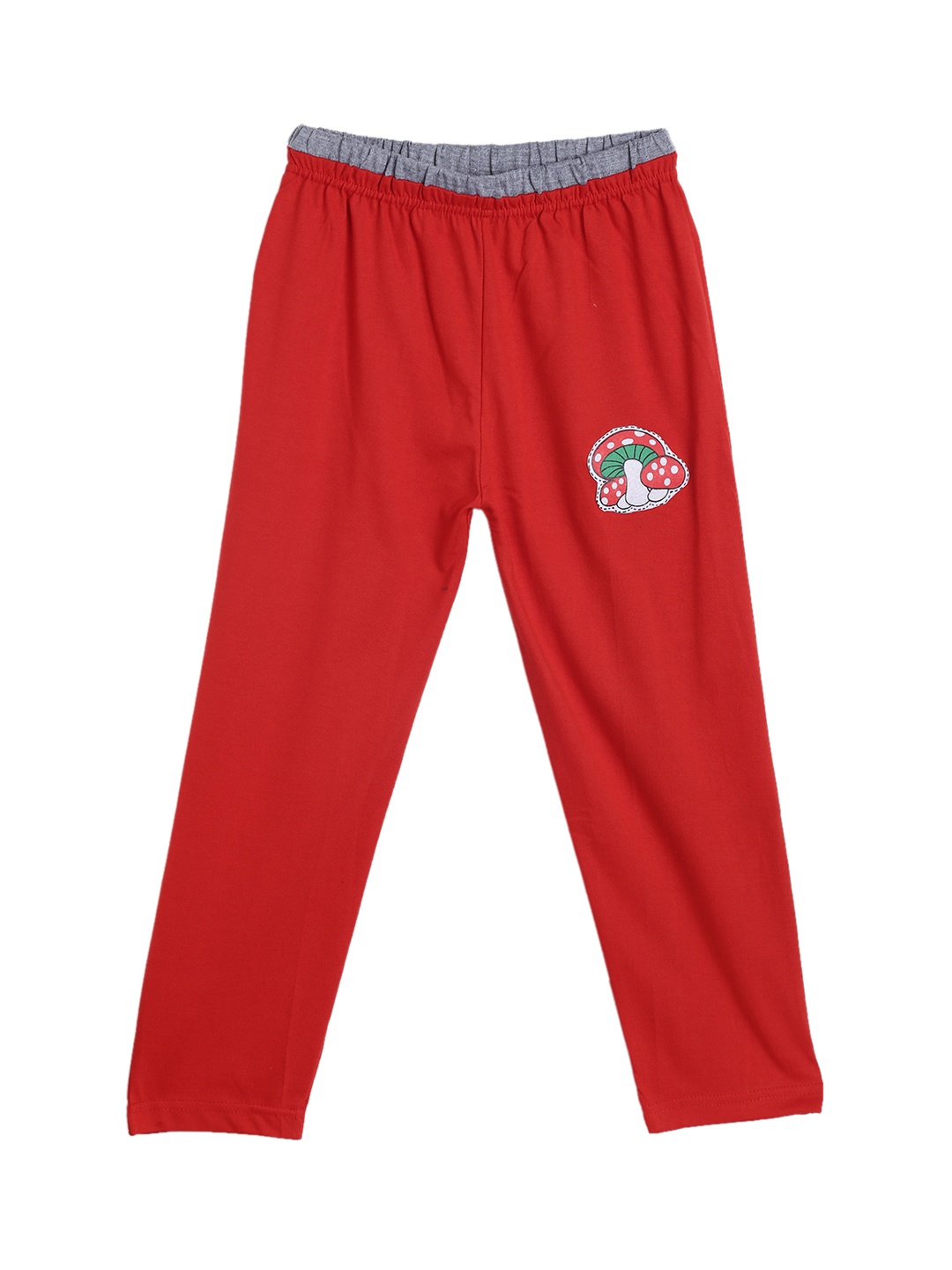 SWEET ANGEL Boys Red Straight Fit Solid Track Pants