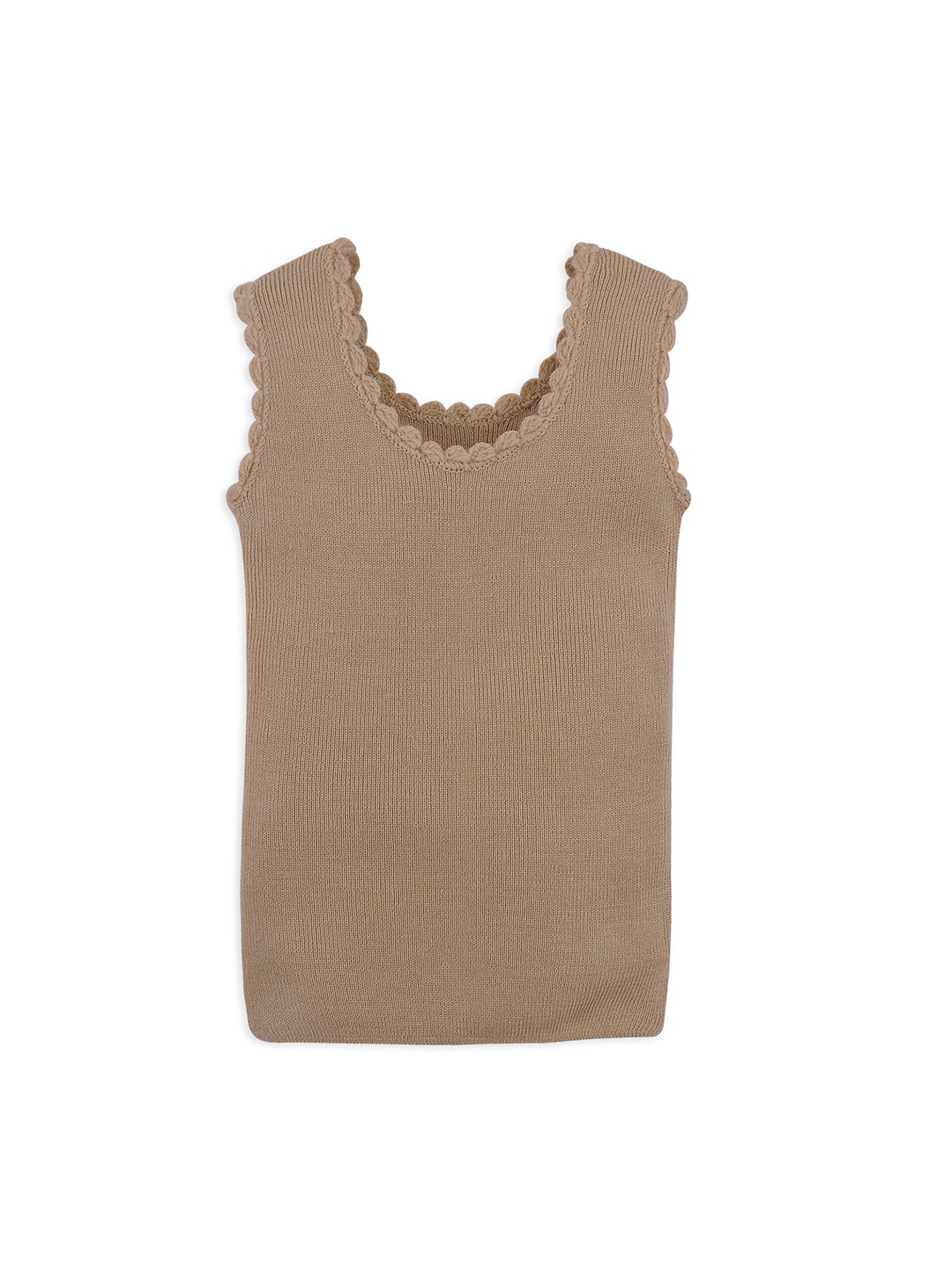

RVK Kids Beige Solid Sweater Vest