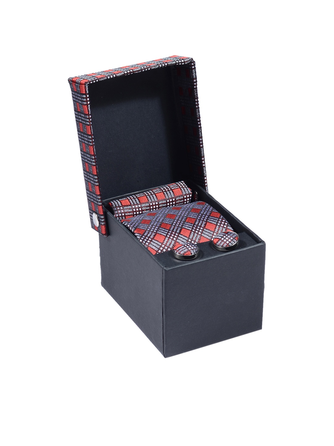 

Tossido Men Red & Grey Accessory Gift Set