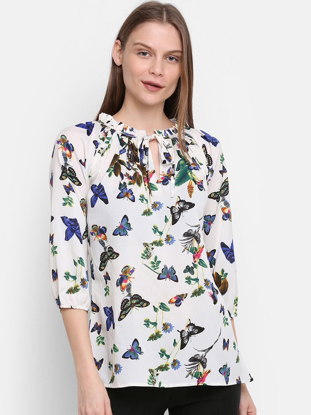 

Rute Women White Printed Top