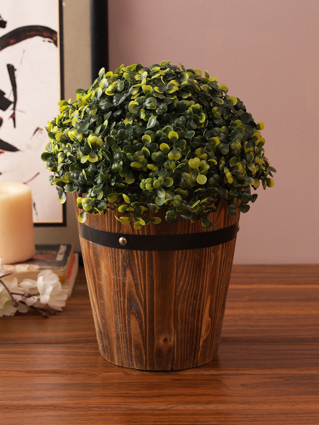

TAMIRHA Green & Red Artificial Dreciana Ball Plant
