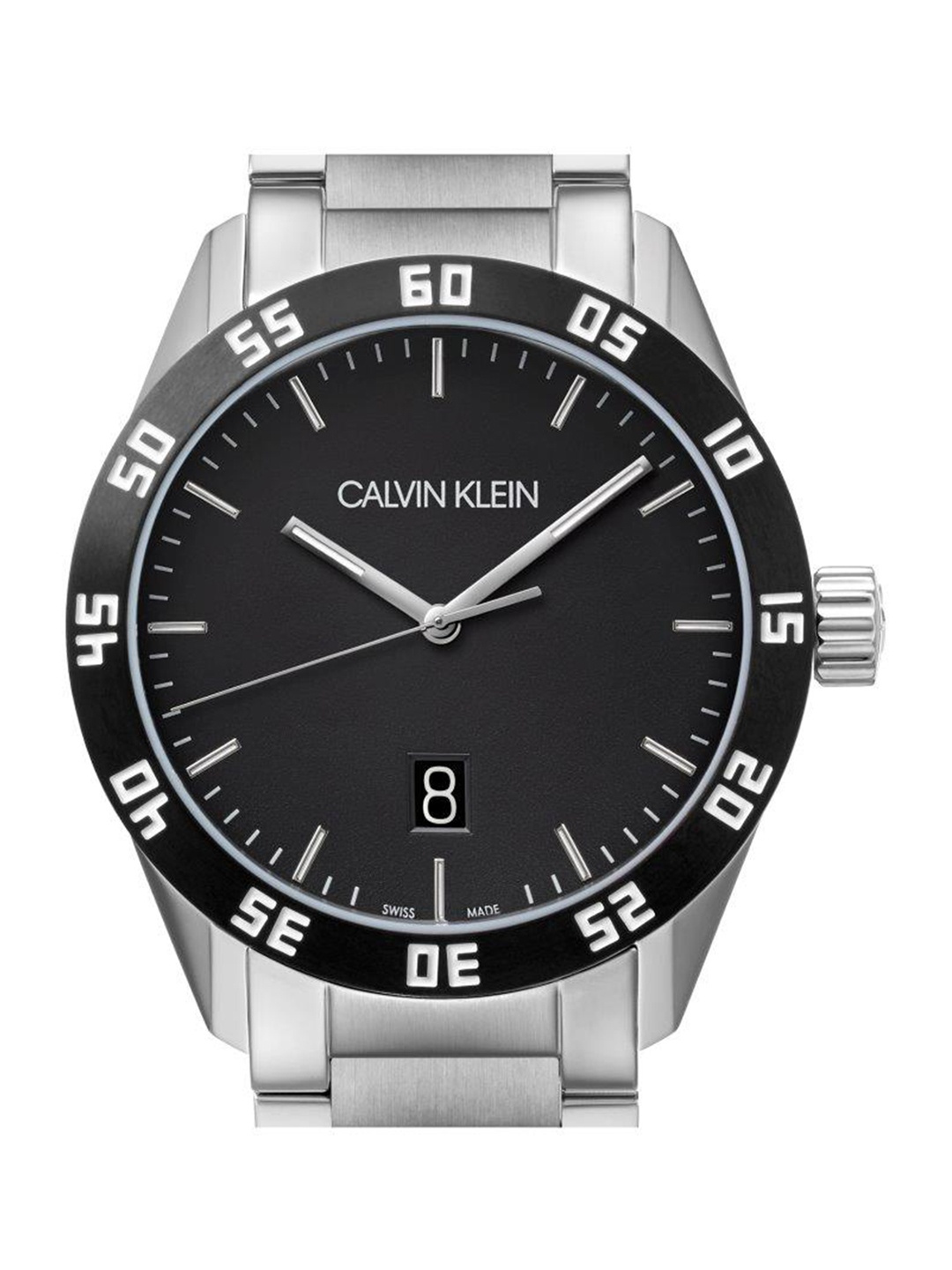 Calvin Klein Compete Men Black Analogue Swiss Made Watch K9R31C41