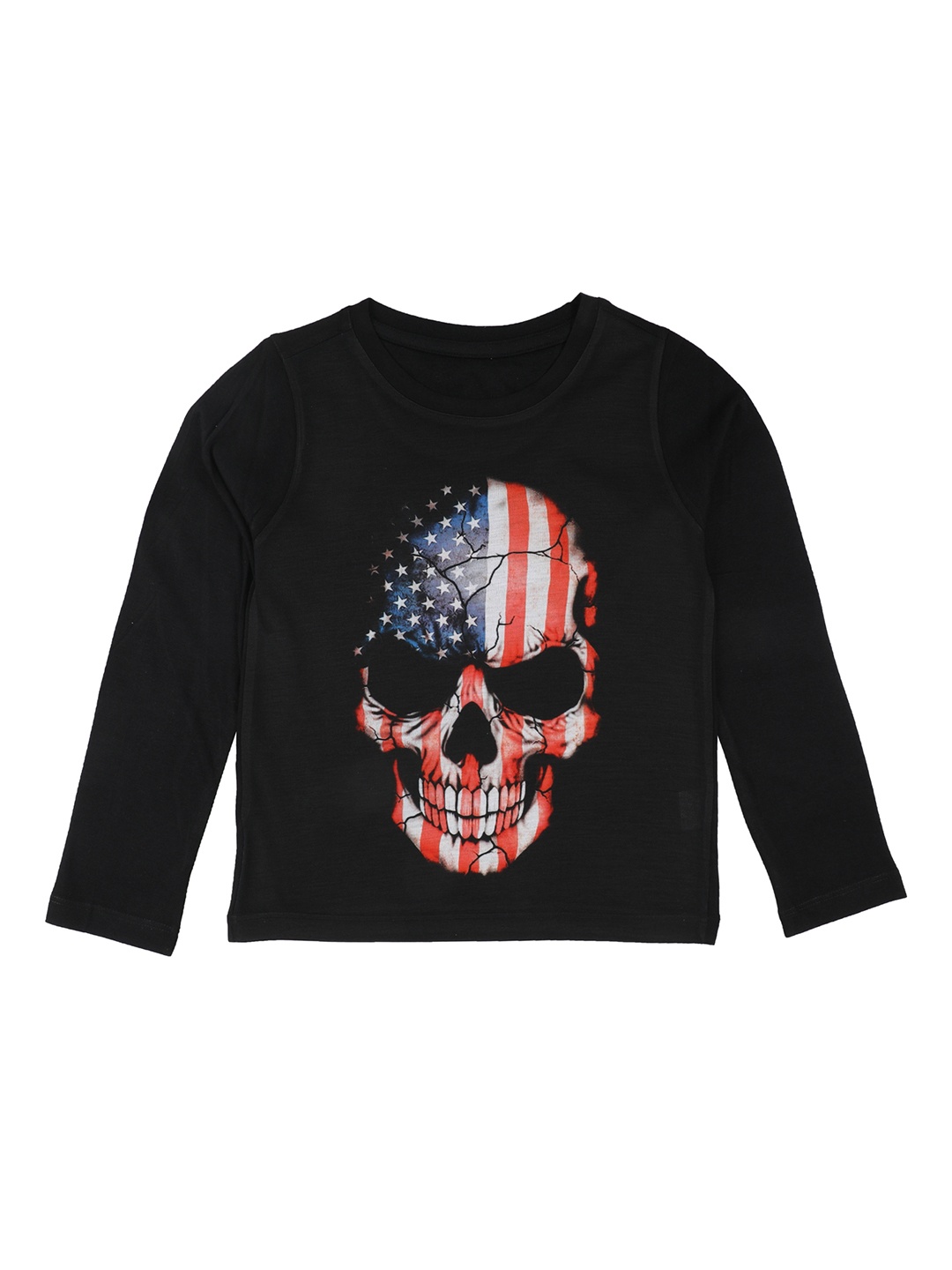 Wear Your Mind Boys Black Printed Round Neck T-shirt
