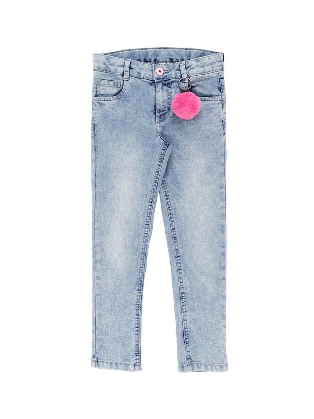 

Pantaloons Junior Girls Blue Regular Fit Mid-Rise Clean Look Jeans