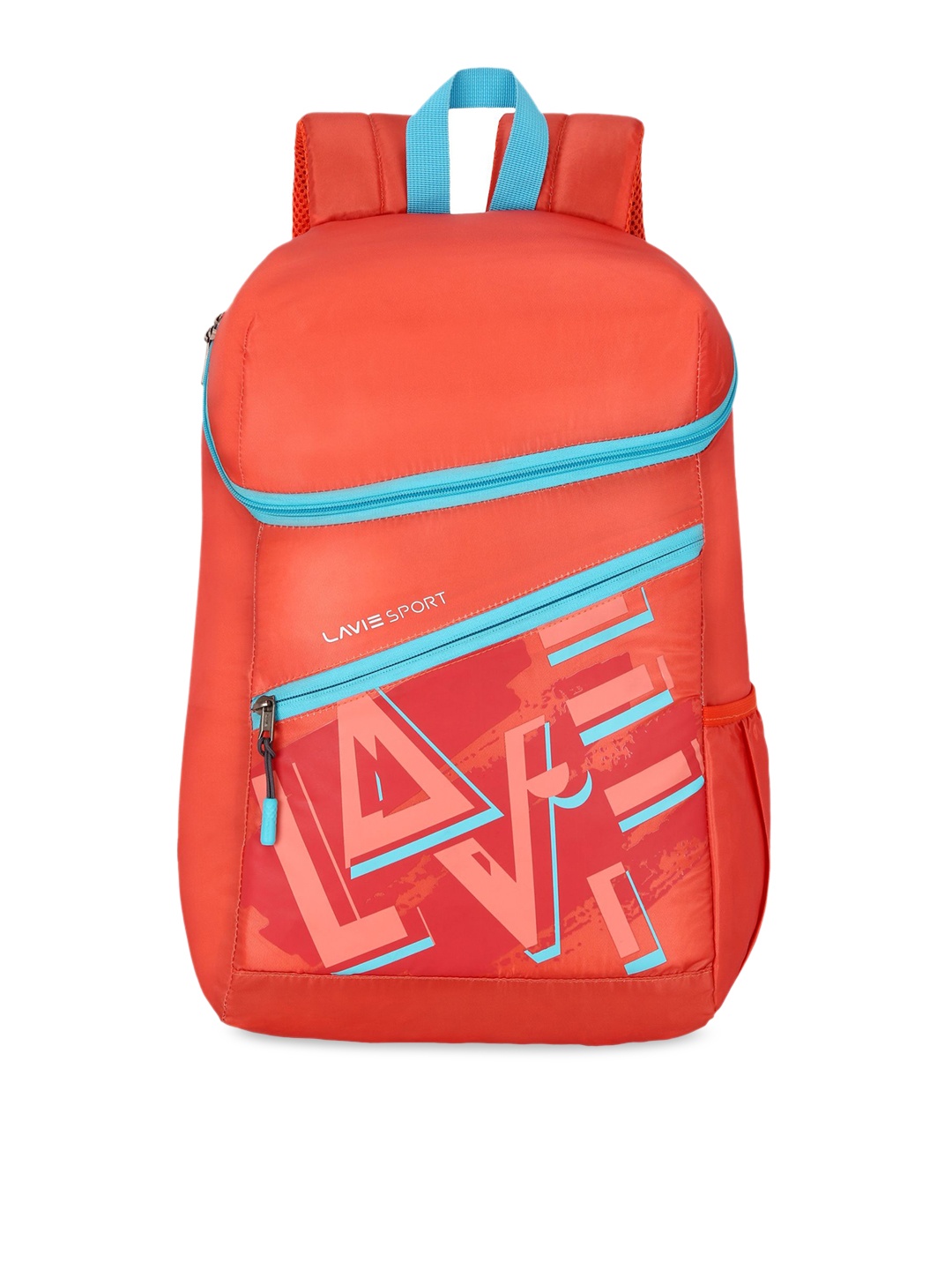 

LAVIE SPORT Unisex Orange & Blue Graphic Backpack