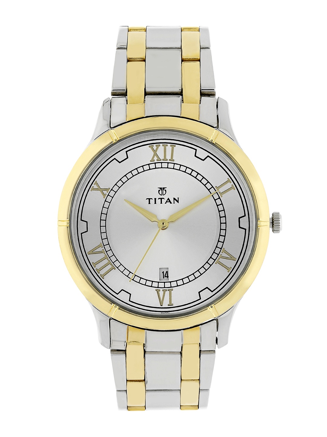 

Titan Men Silver-Toned Analogue Watch 1775BM01