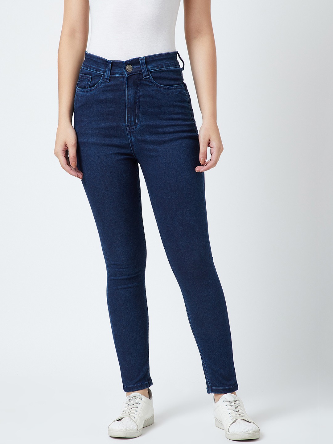 

The Dry State Women Blue Skinny Fit Mid-Rise Clean Look Jeans