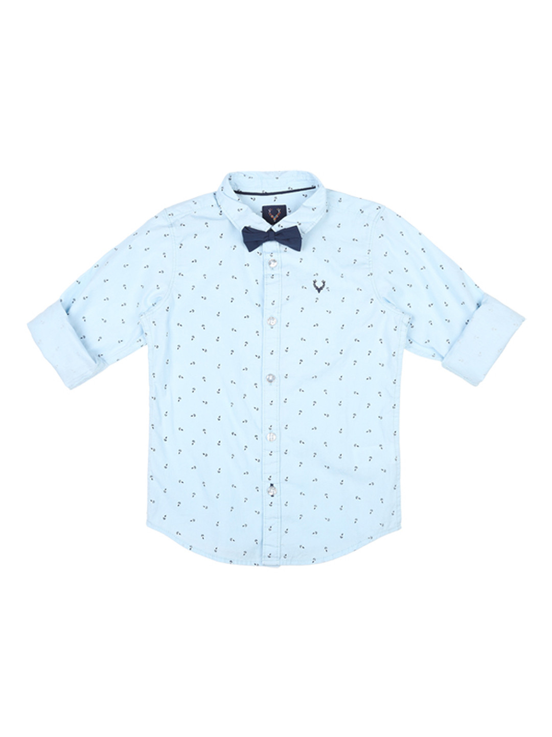 

Allen Solly Junior Boys Blue Regular Fit Printed Casual Shirt