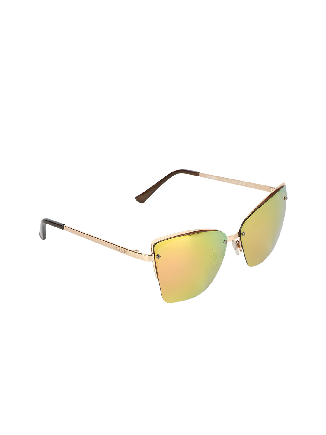 

Daniel Klein Women Butterfly UV Protected Sunglasses DK4261-C4, Yellow