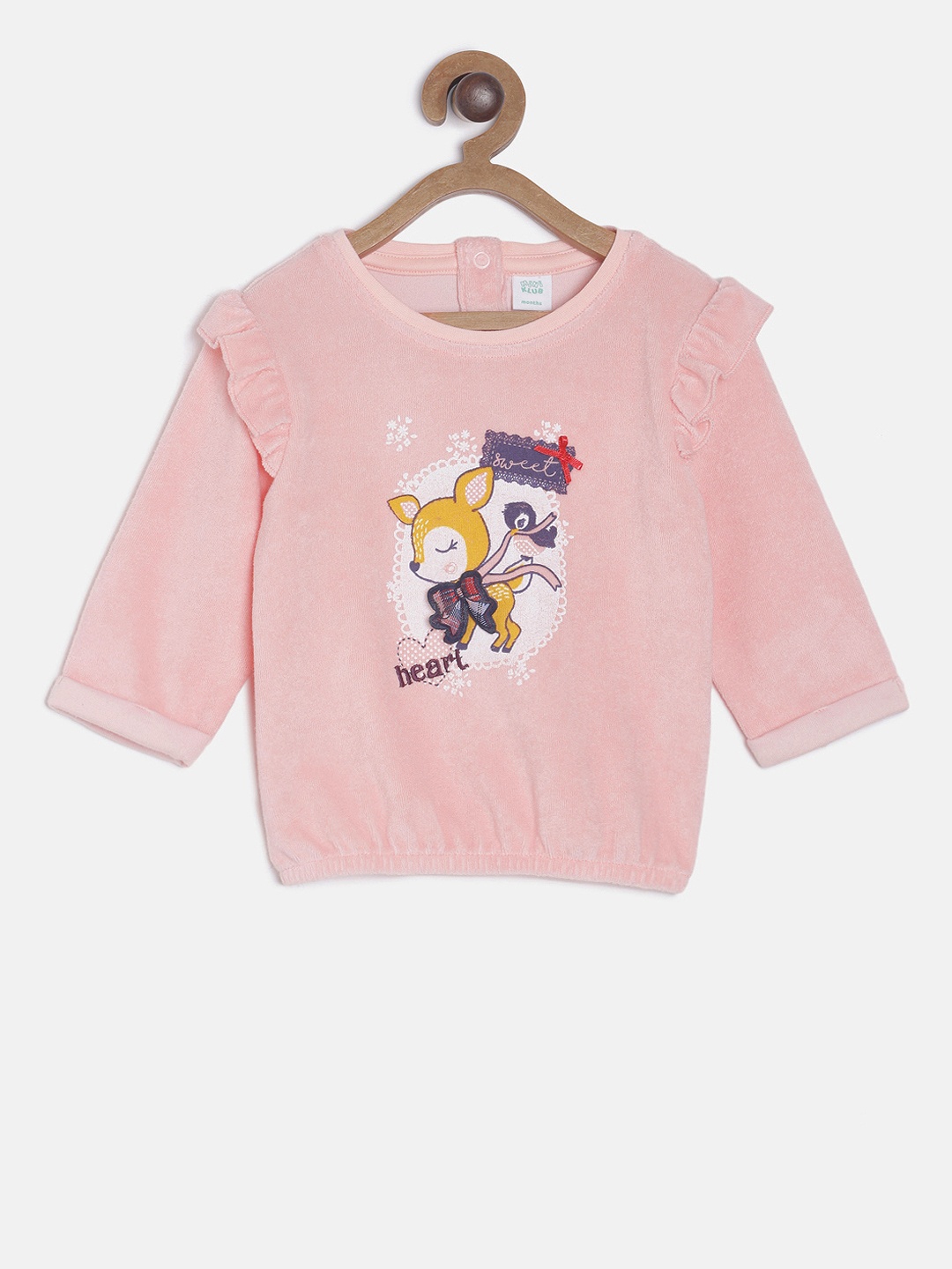 

MINI KLUB Girls Pink Printed Top