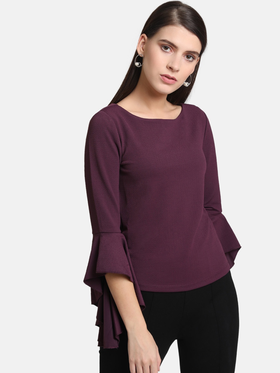 

Kazo Women Purple Solid Top